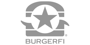 BurgerFi logo with a star inside a stylized burger shape.