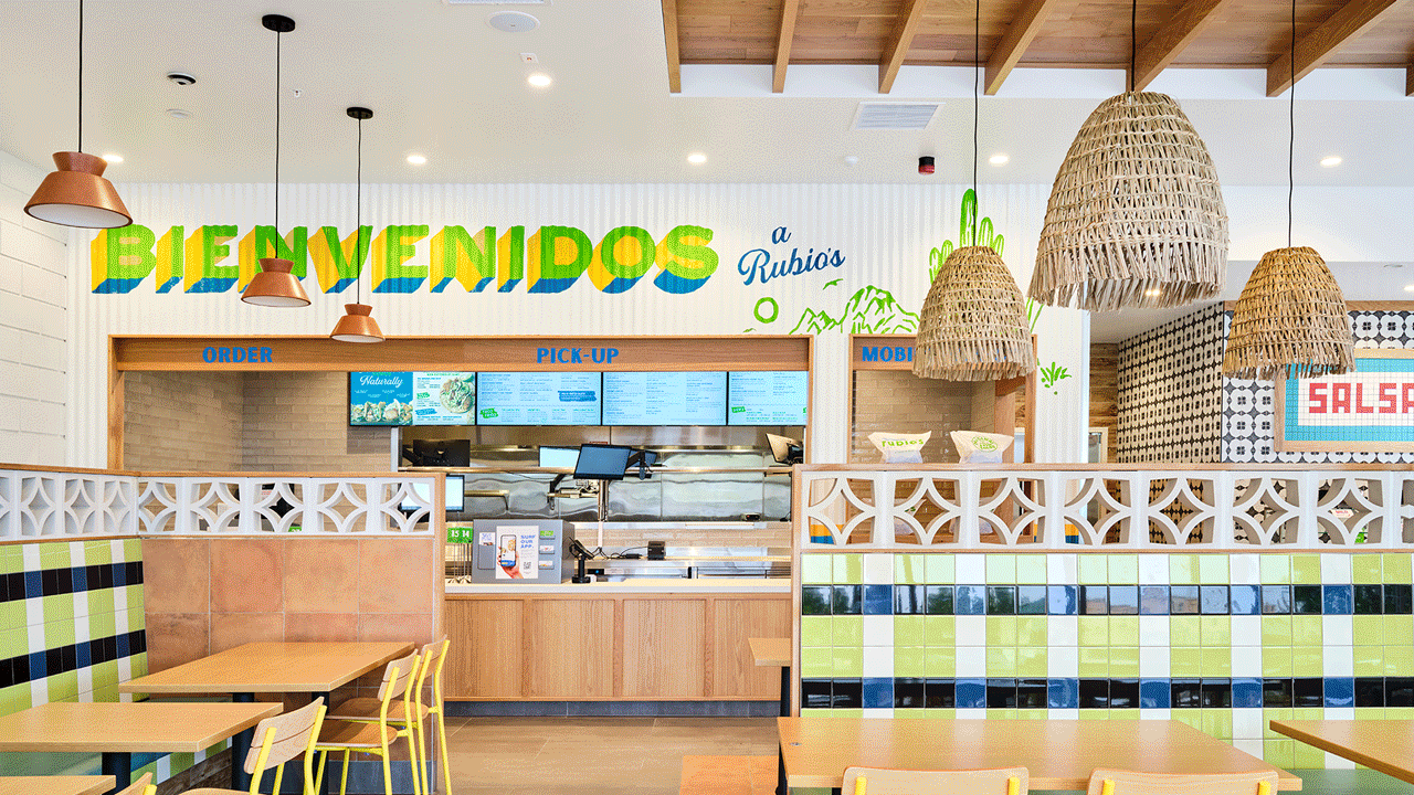 Slideshow of various restaurant brand images.