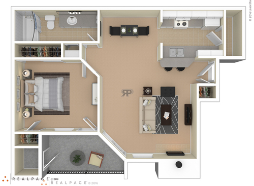 1 bedroom