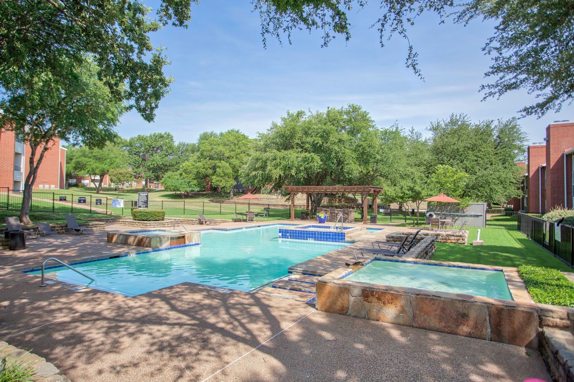 Pool Area at The Trails Apartments in Arlington, Texas