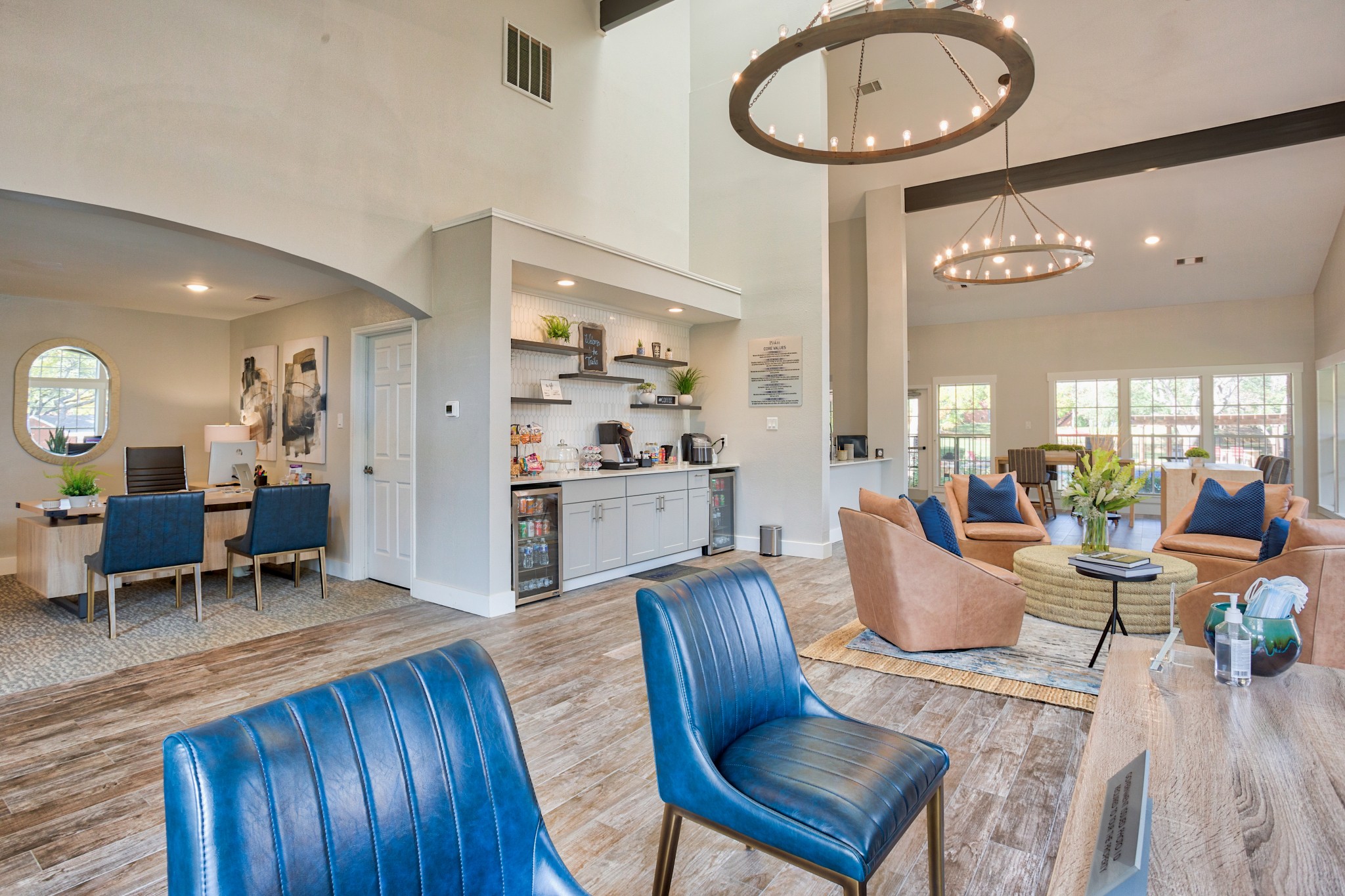 Lobby at The Trails Apartments in Arlington, Texas