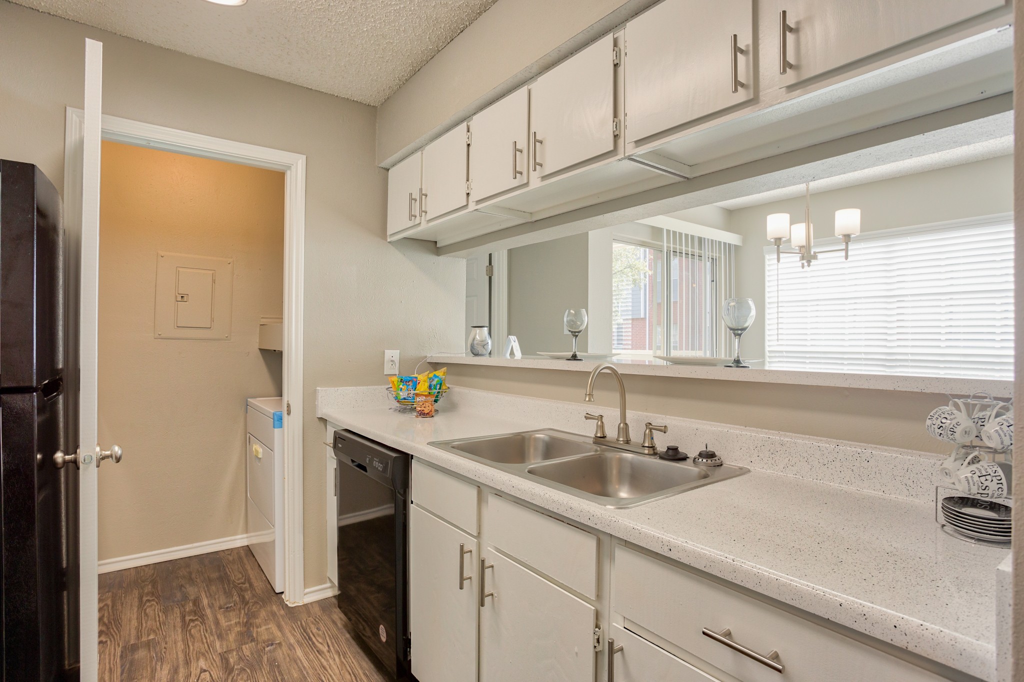 Kitchen at The Trails Apartments in Arlington, Texas