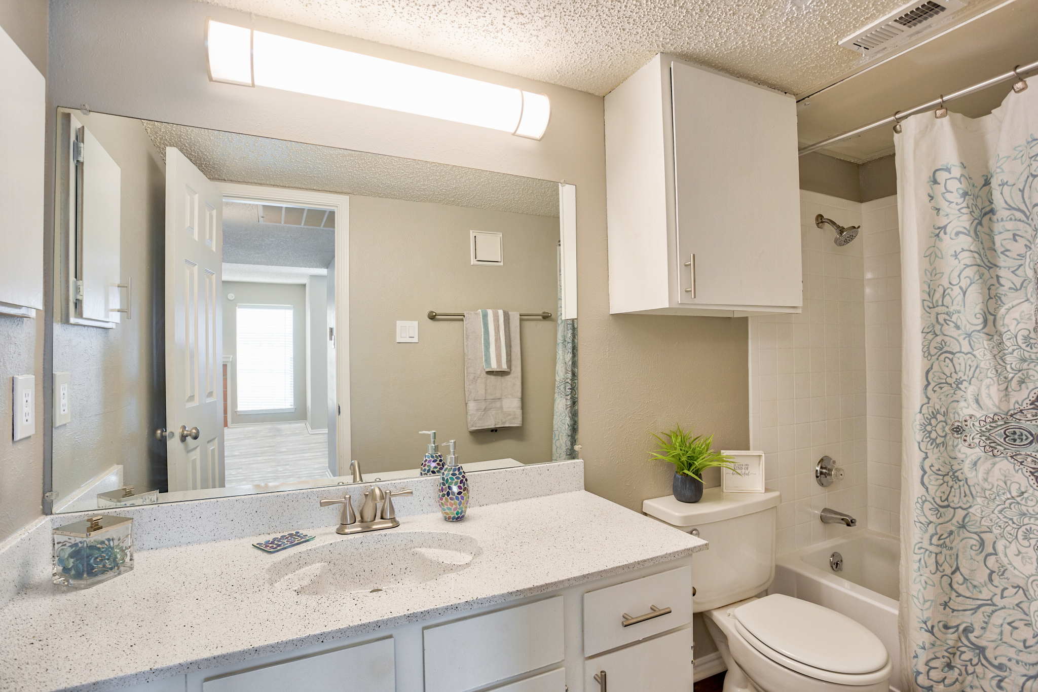 Bathroom at The Trails Apartments in Arlington, Texas