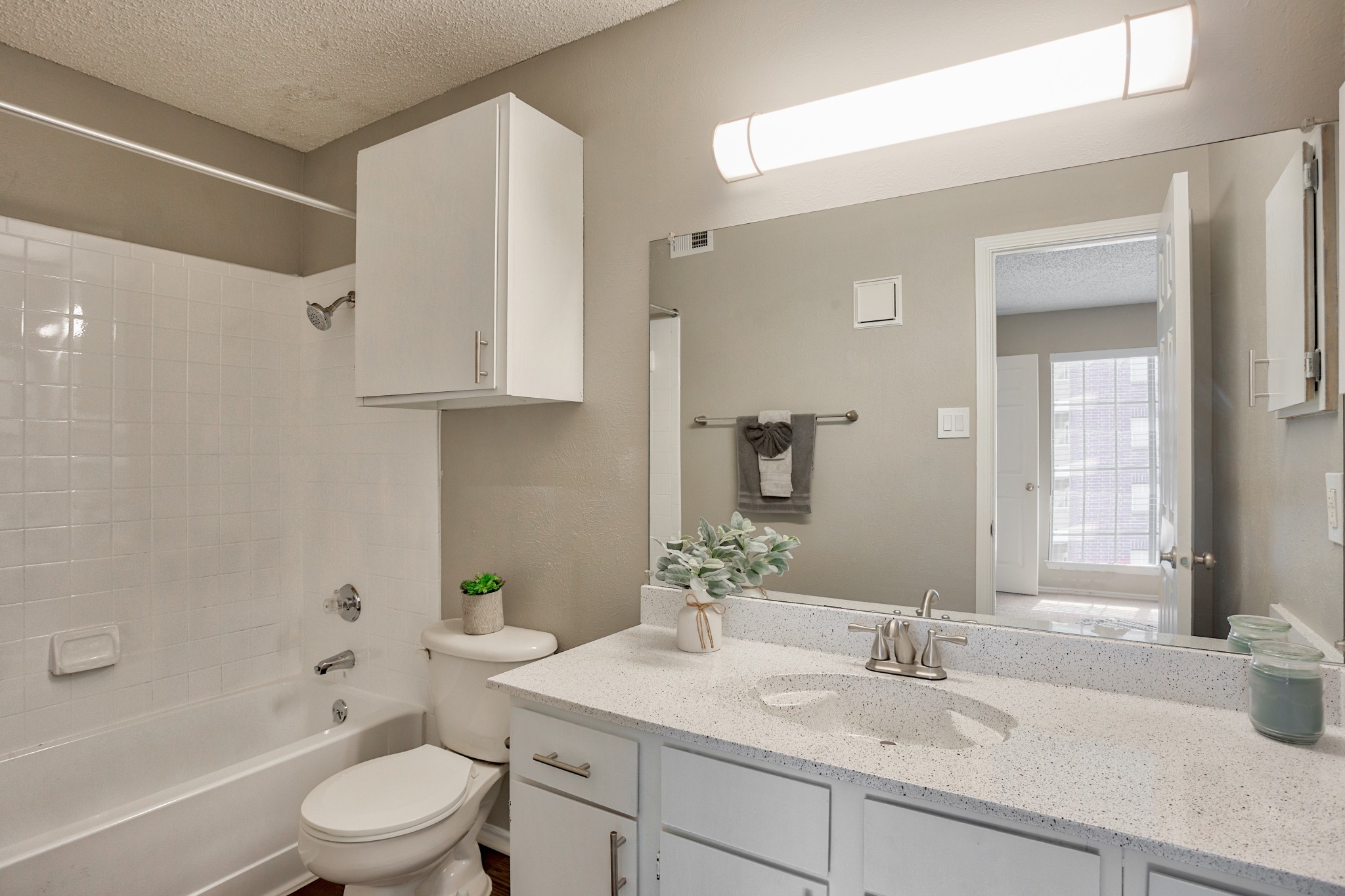 BAthroom at The Trails Apartments in Arlington, Texas