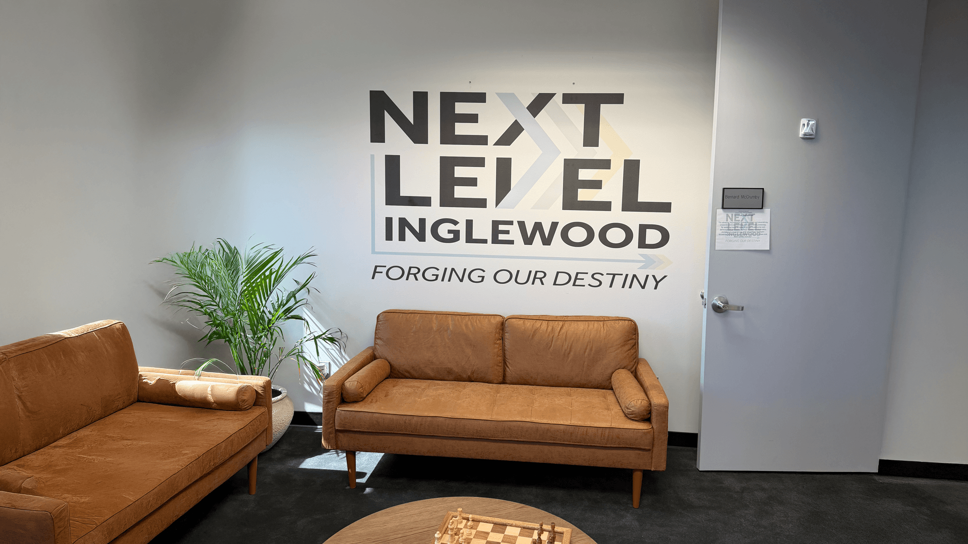 corporate logo installation