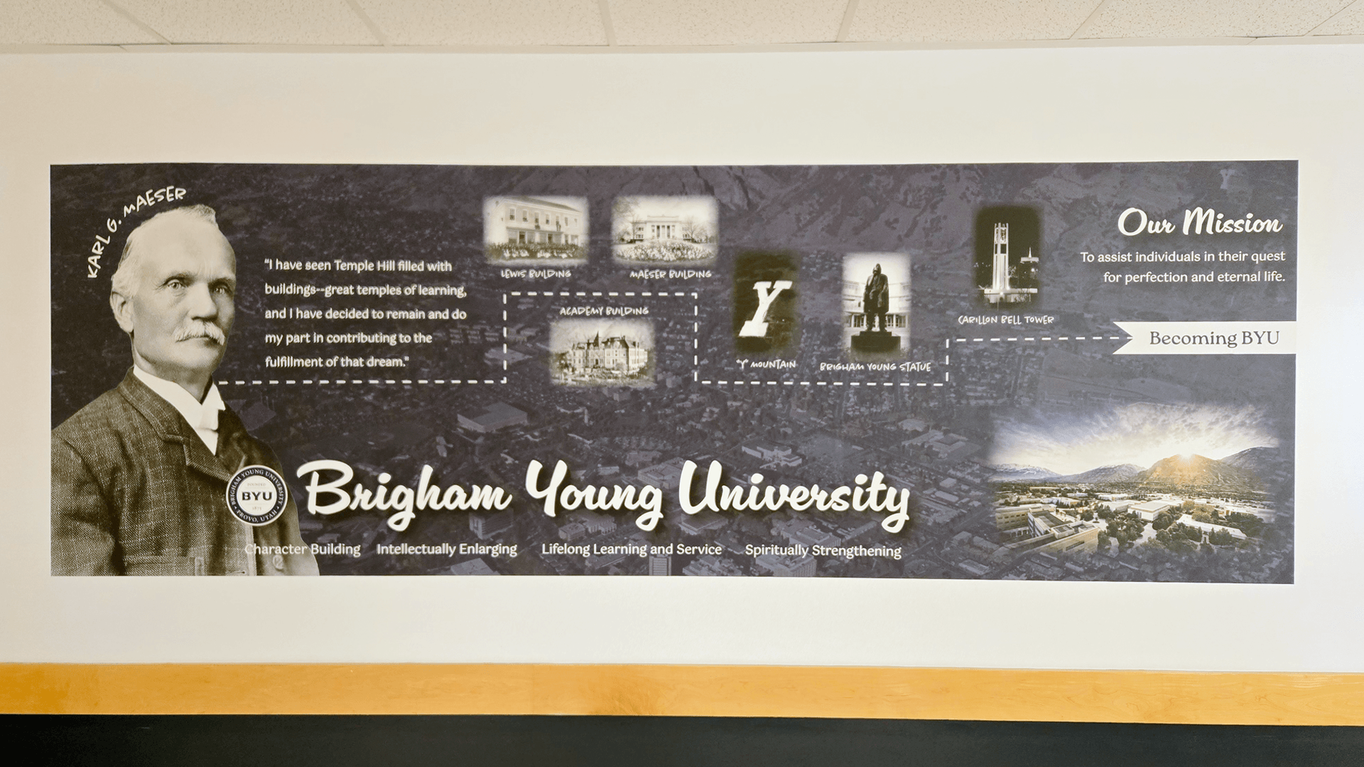 custom wall artwork for college