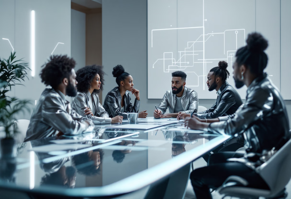 image of brainstorming session (for a productivity tools business)