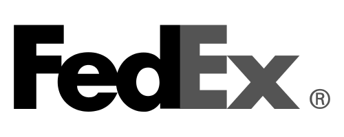 FedEx logo with the word FedEx in bold letters and a small registered trademark symbol.