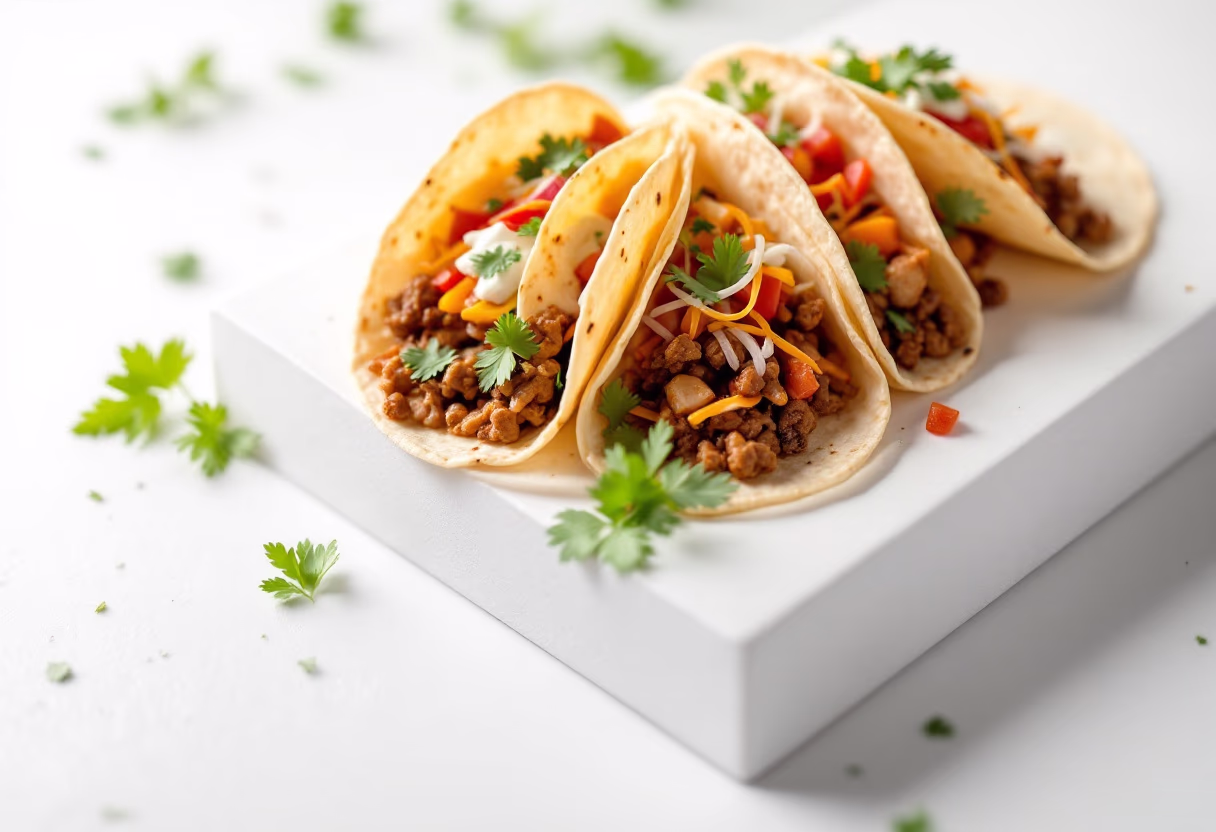 image of tacos platter for a mexican restaurant