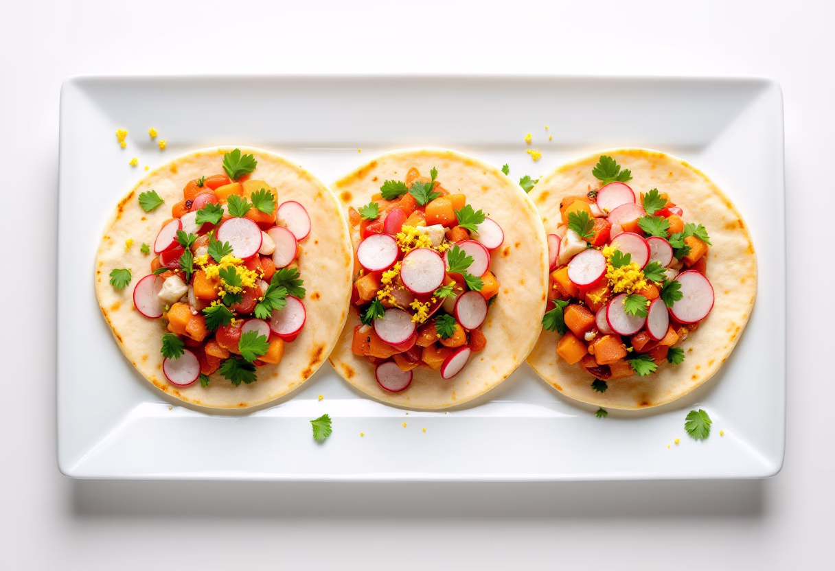 image of tacos platter for a mexican restaurant