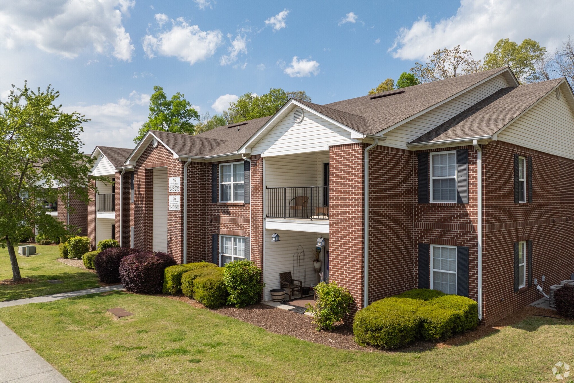 Apartment community exterior