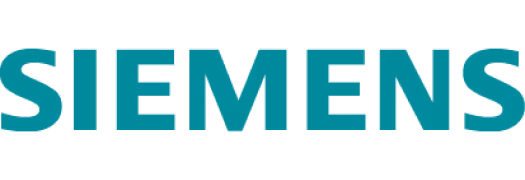 Logo de la société Siemens en lettres majuscules vertes.