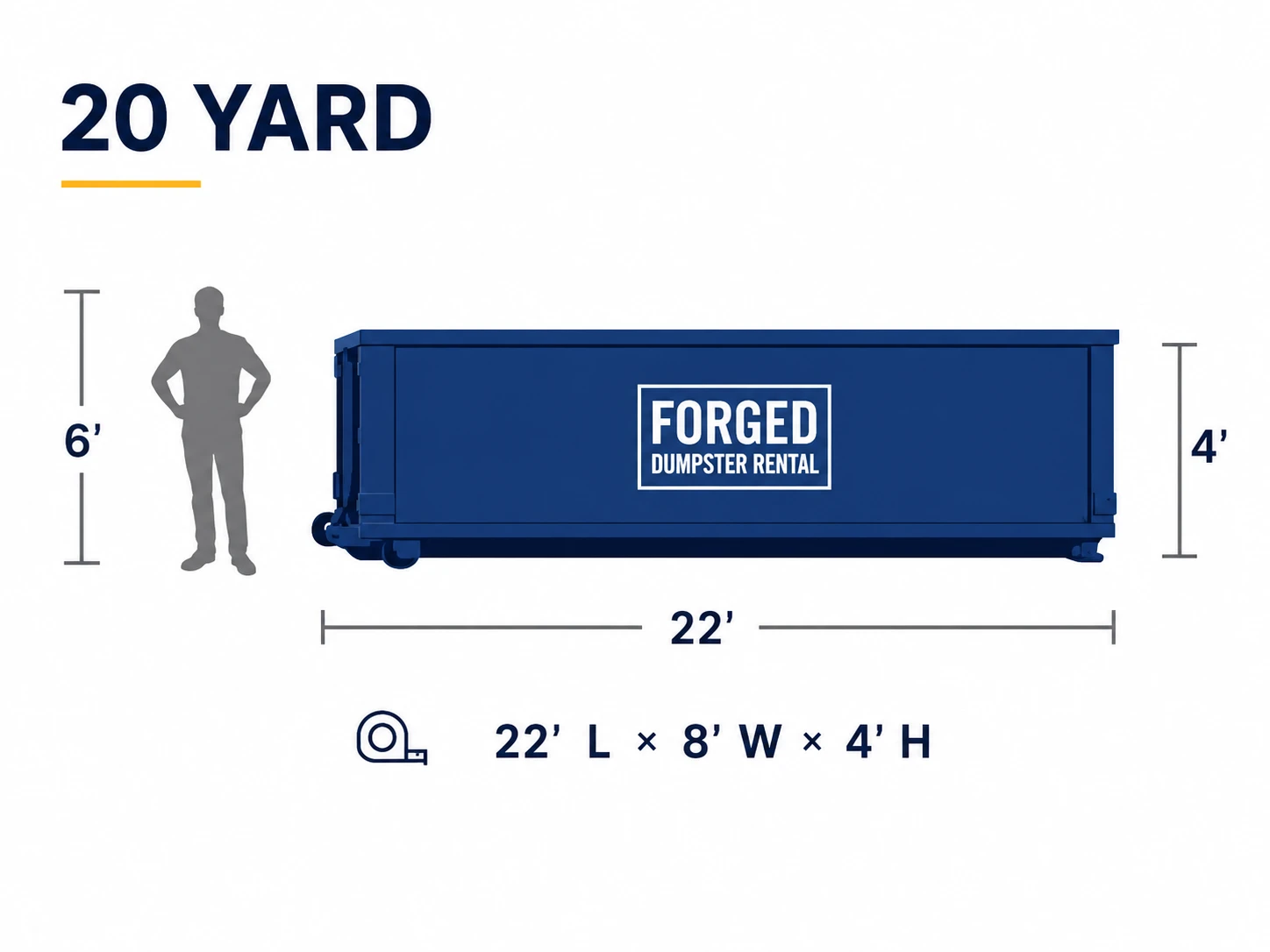 20 yard roll-off dumpster
