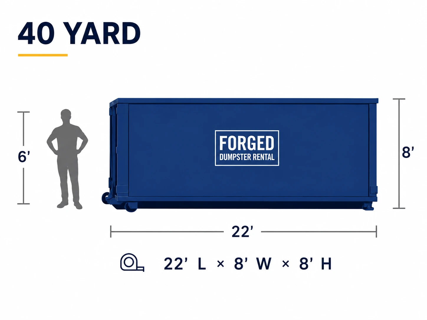 40 yard roll-off dumpster
