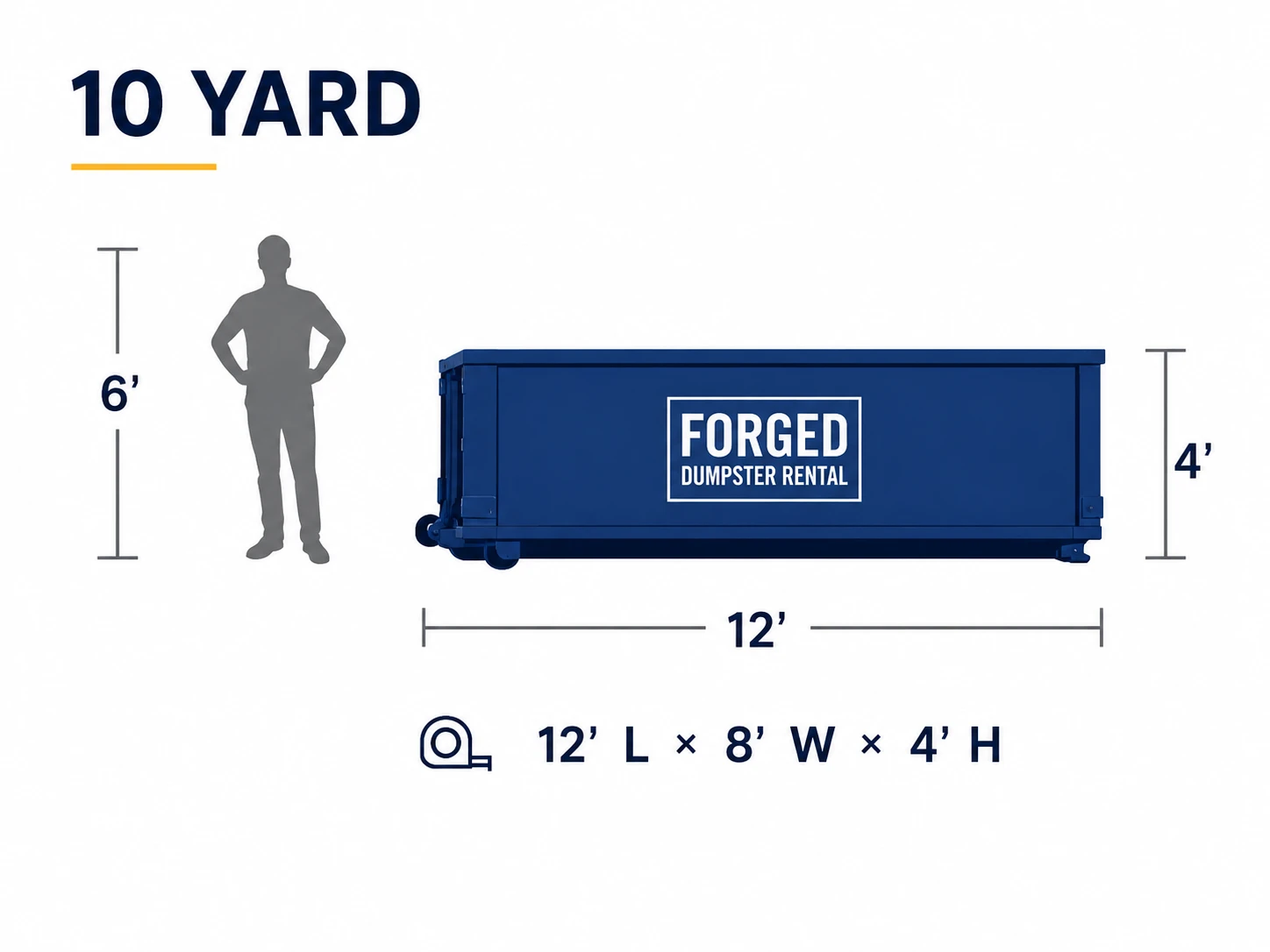 10 yard roll-off dumpster