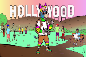 Ernesto Hiking at the Hollywood Sign - Hollywood Stars & Scandals