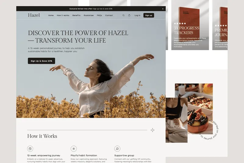 Mind training website design