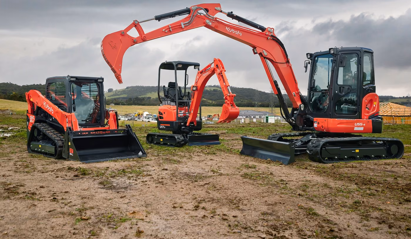 Kubota construction equipment