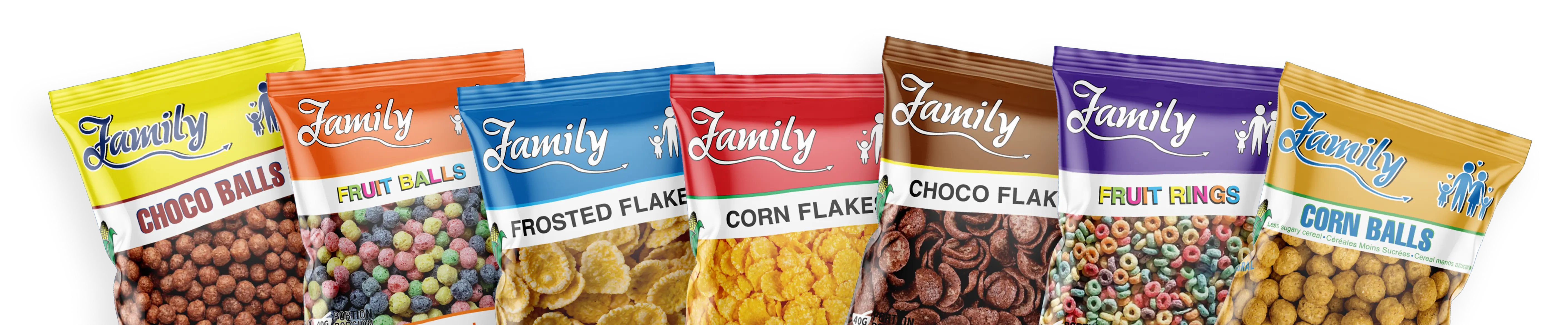 Featured CFM breakfast cereal products lineup