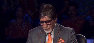 Amitabh Bachchan celebrating