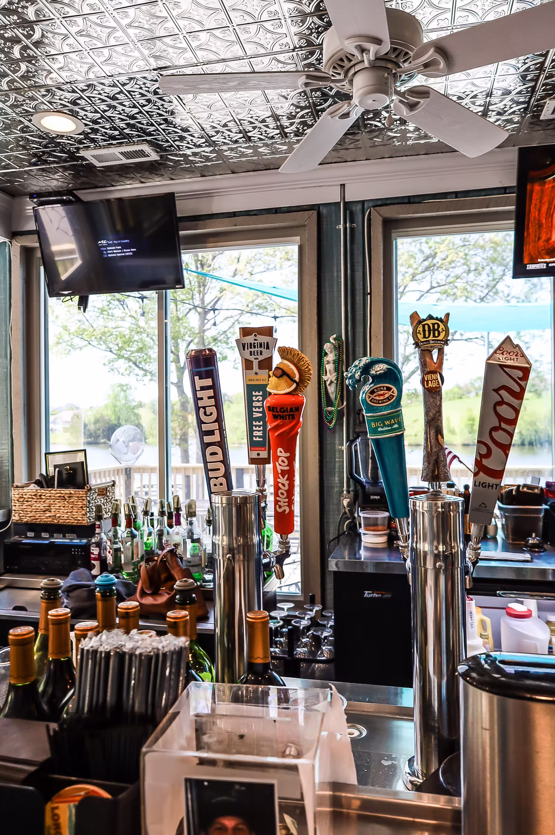 Beer taps at The Cove