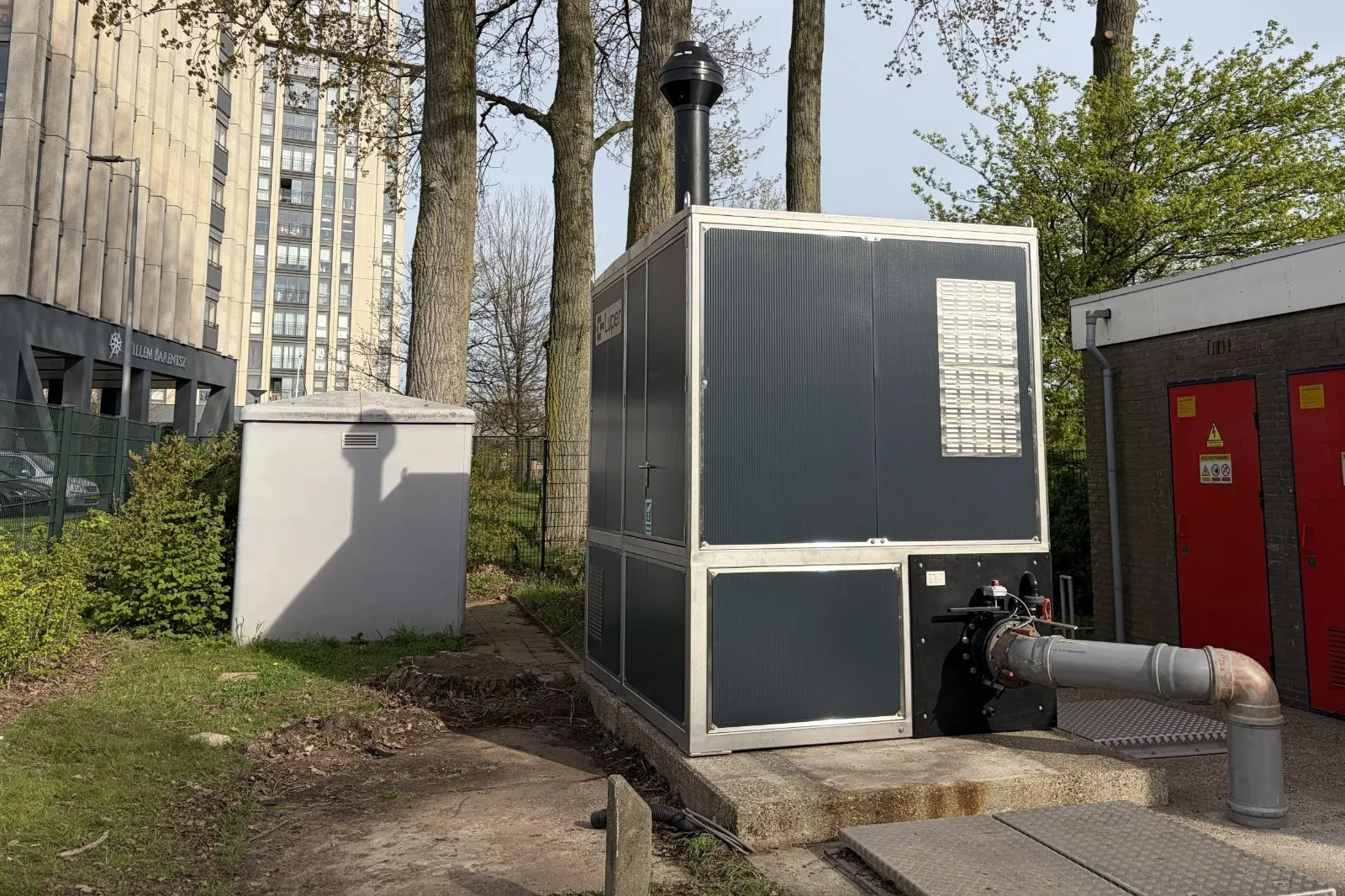 Pumping station odor-control installation