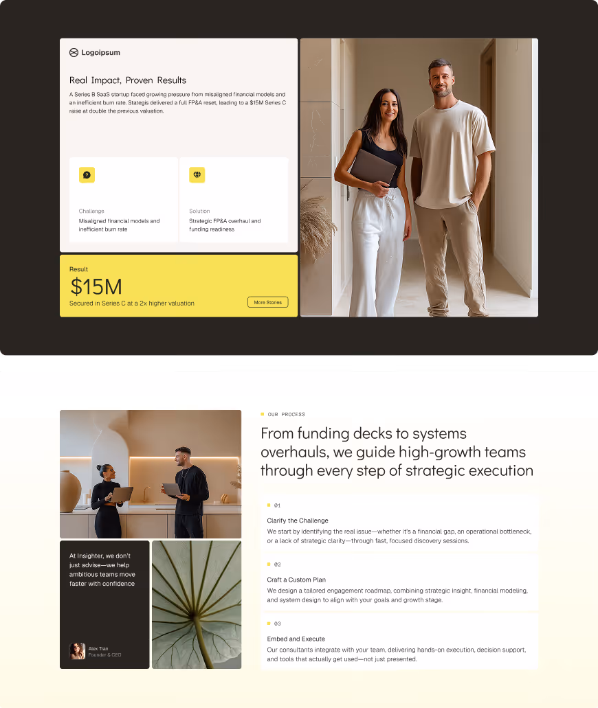 Consulting & strategist Webflow template