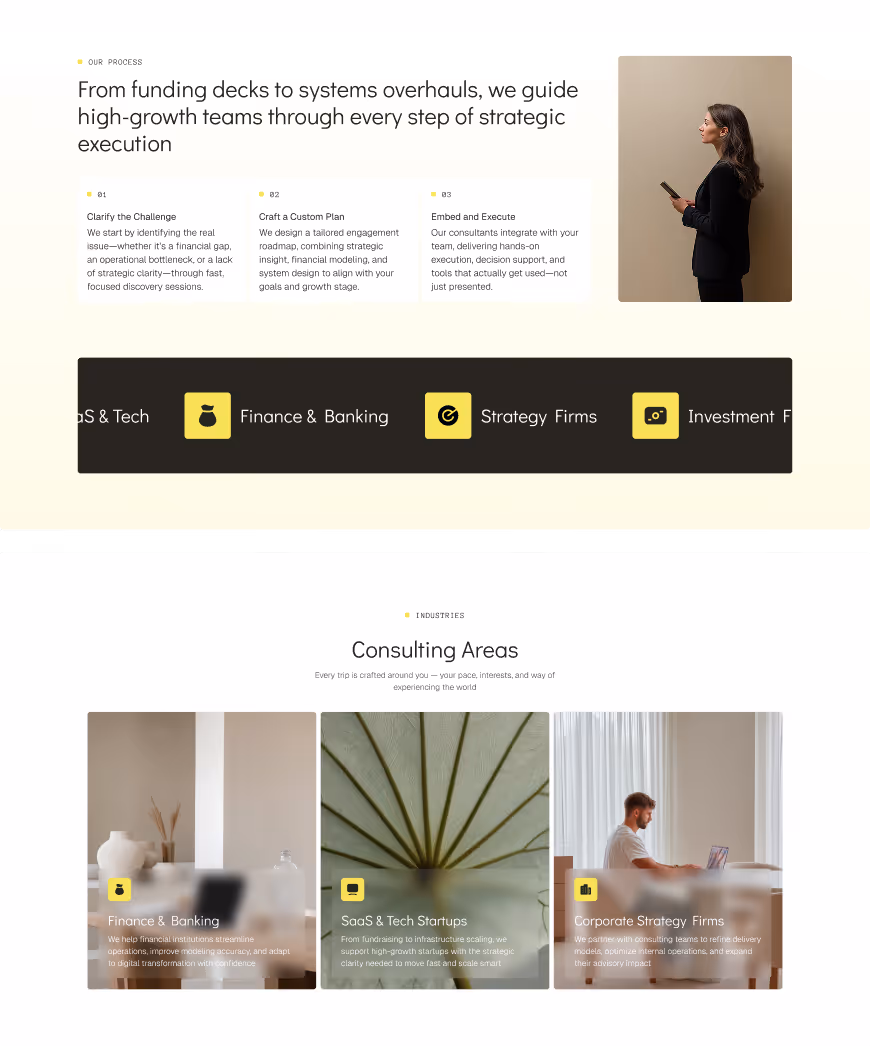 Consulting & strategist Webflow template