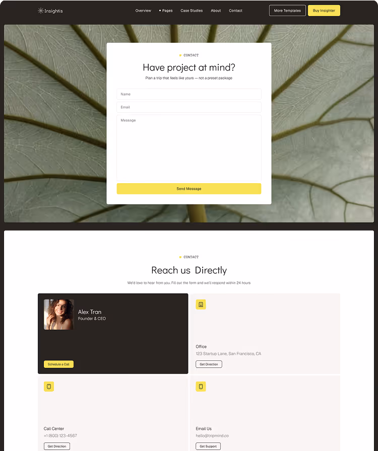 Consulting & strategist Webflow template