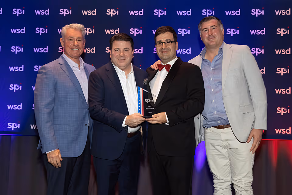 Best Wholesaler Award winner at SP Intelligence USA 2025.