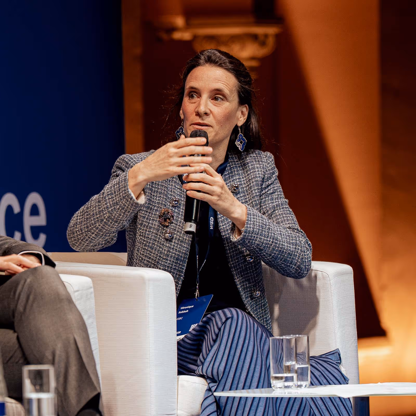 Véronique Sabbah, Head of Equity Derivatives Sales for EMEA at HSBC talking during a panel at SPI Europe 2026, the Structured Products Conference.