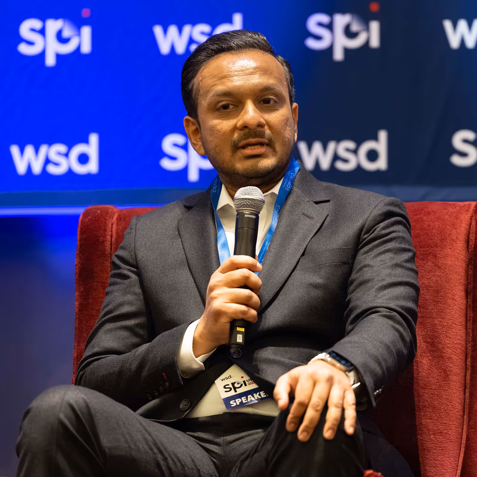 Deep Gandhi, Managing Director - Head of Structured Products Distribution for the Americas at UBS speaking during a panel at SPI USA 2025, the Structured Products Conference.