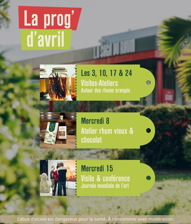 Exposition La part sacrée de l'insularité, salle La Saga du Rhum – programmation avril 2026