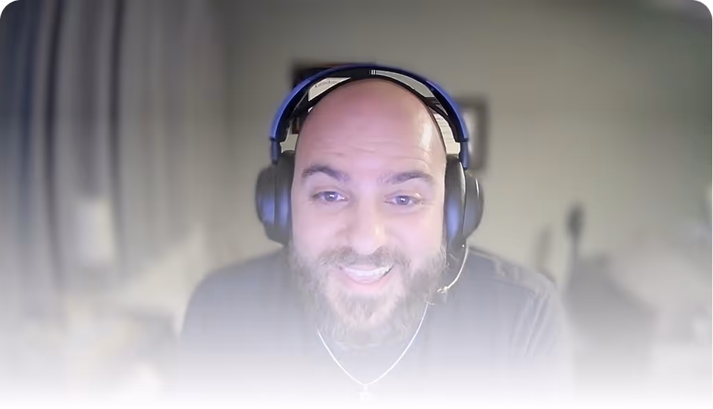 Video testimonial thumbnail