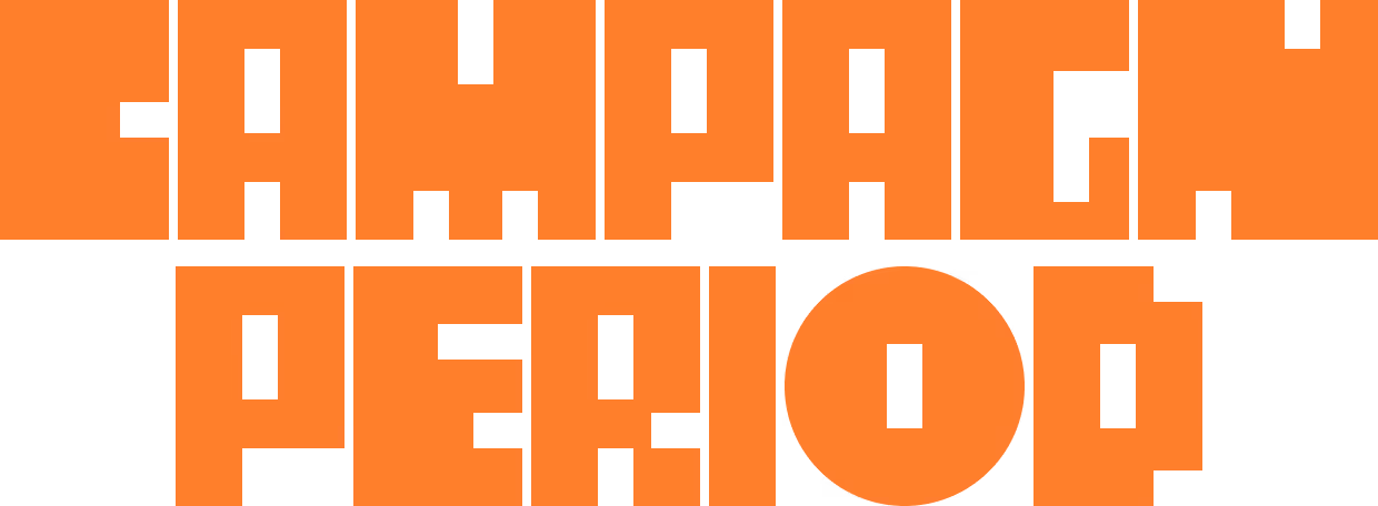 Bold orange text reading 'LANPAGE PERIOD' on a black background.