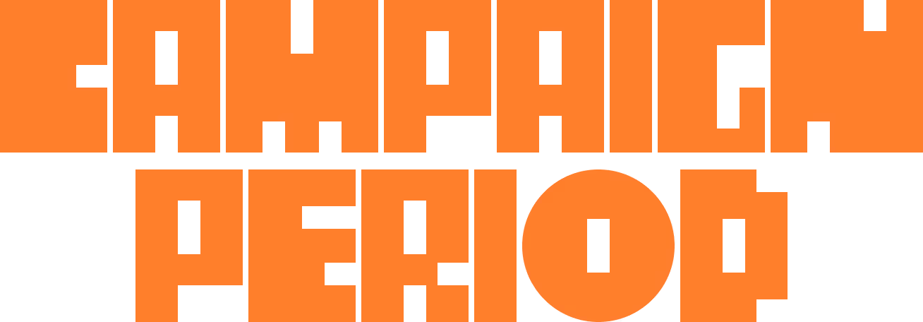 Bold orange text reading 'LANPAGE PERIOD' on a black background.
