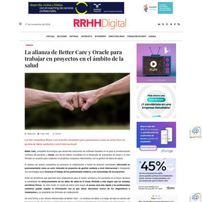 L'aliança Better Care i Oracle per treballar en projectes en l'àmbit de la salut