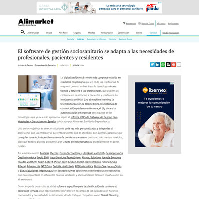 El programari de gestió sociosanitària s'adapta a les necessitats de professionals, pacients i residents