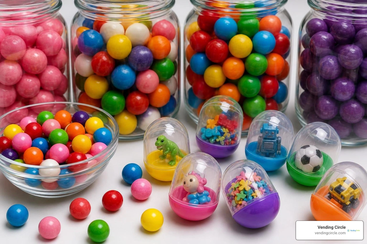 vending capsules and candy vending capsules and candy
