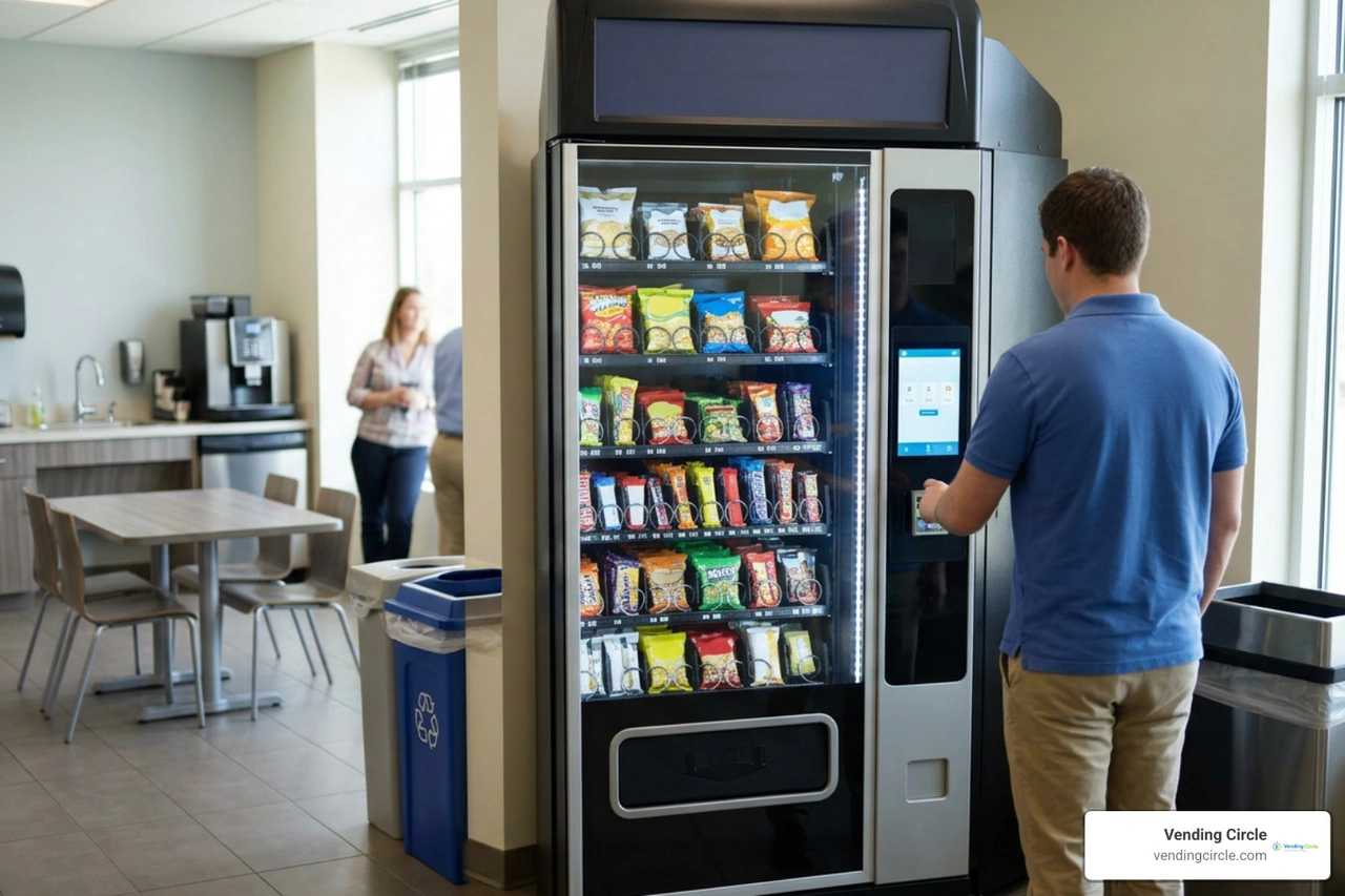 Commercial snack vending machine placement Commercial snack vending machine placement