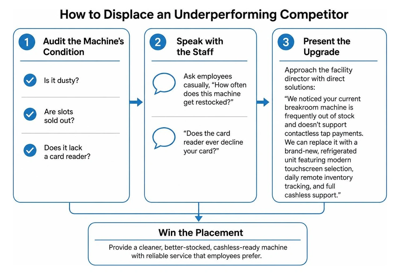 how to displace an underperforming competitor