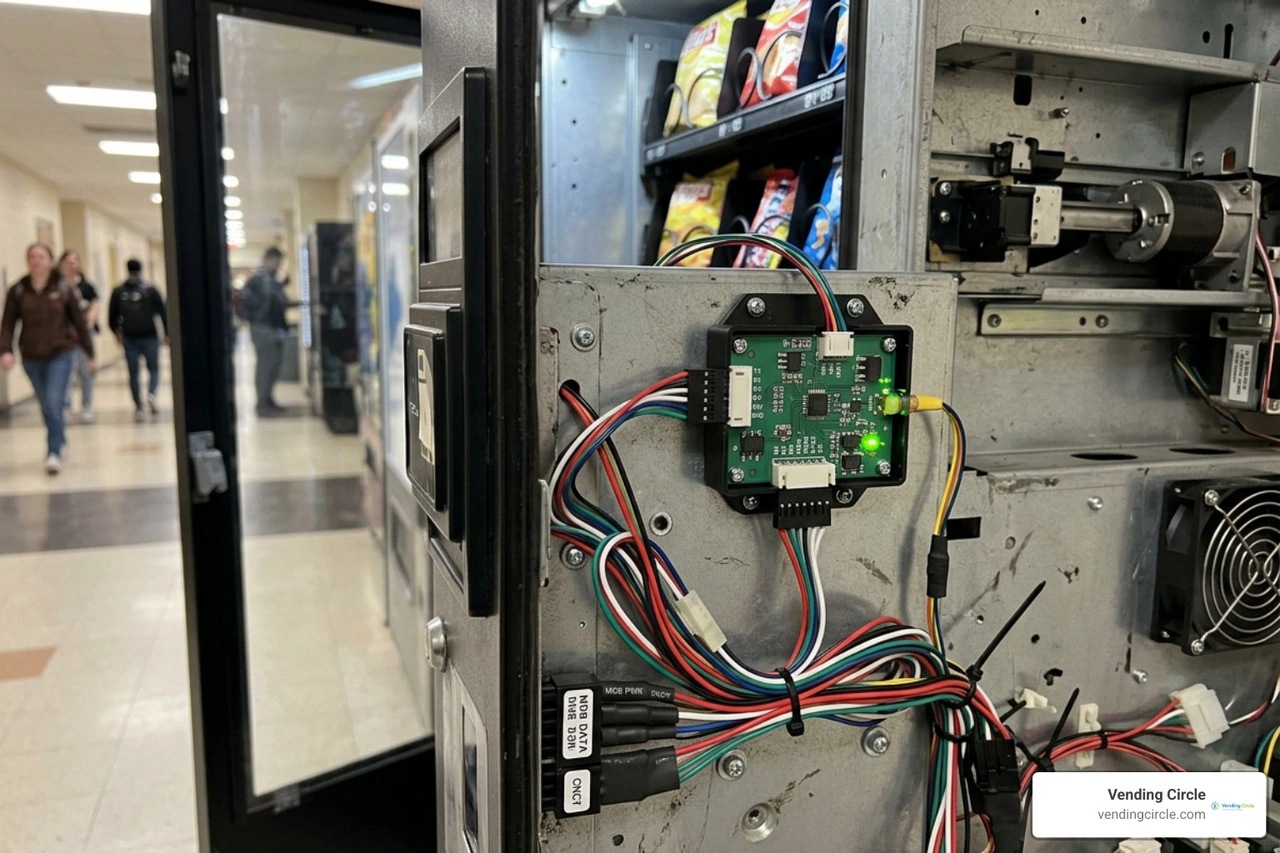 MDB wiring harness and card reader telemeter installation