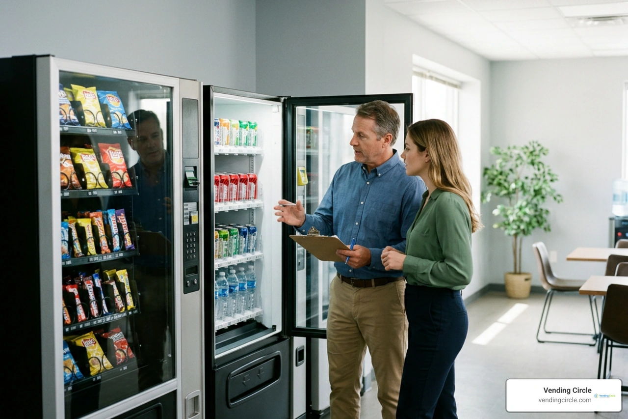 snack combo vending machine vs bulk gumball dispenser