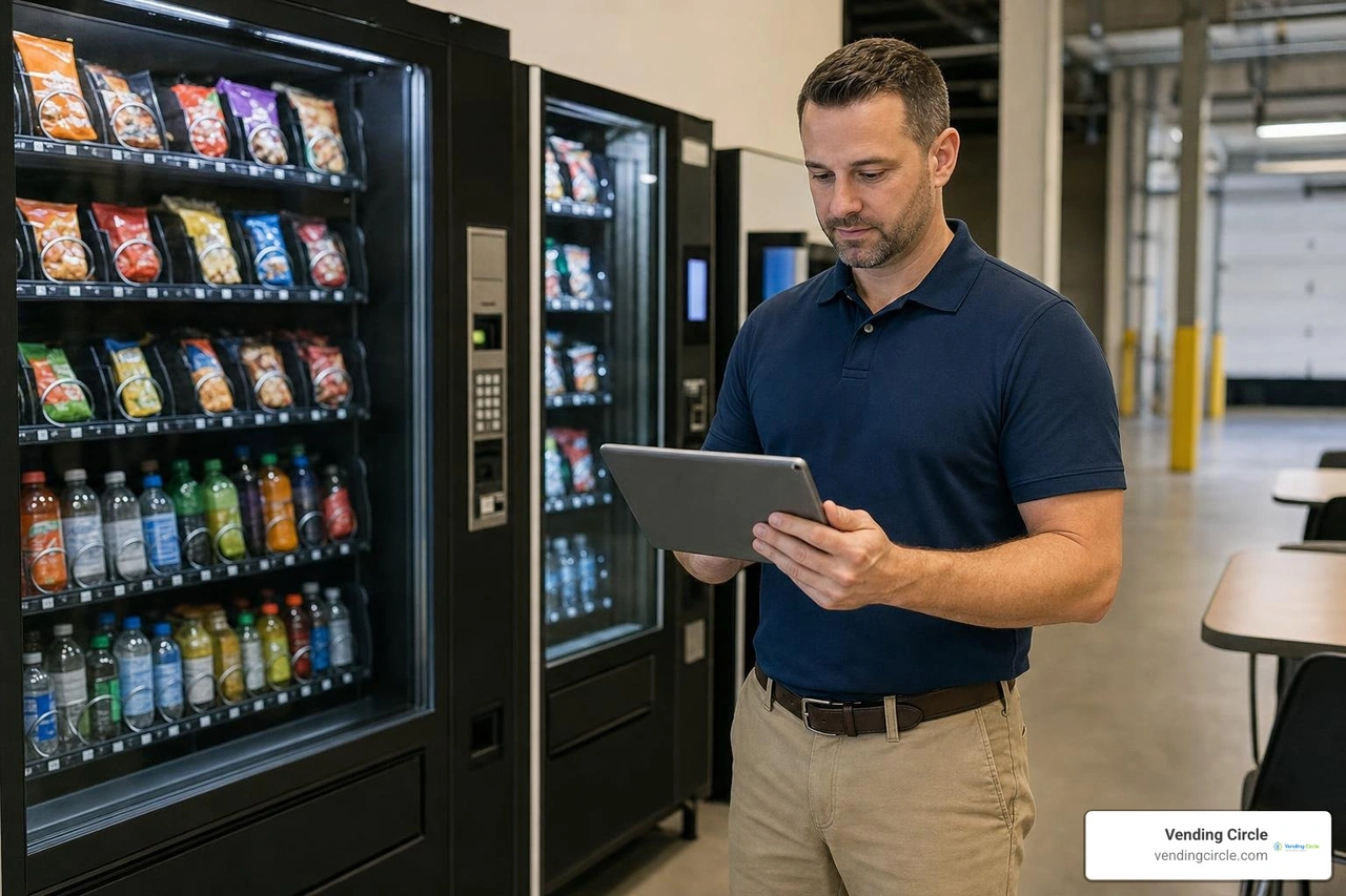 operator reviewing real-time telemetry analytics on a tablet operator reviewing real-time telemetry analytics on a tablet