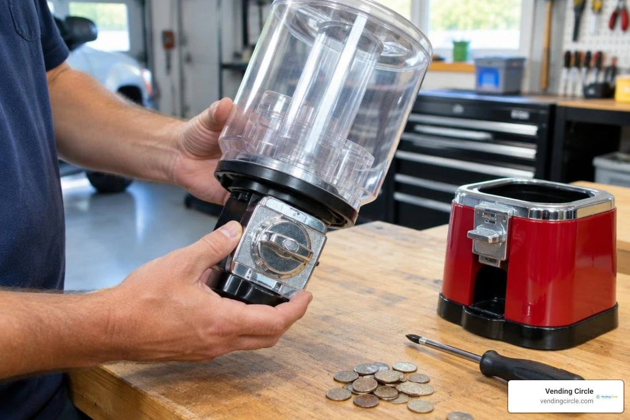inspecting coin mechanisms and canisters