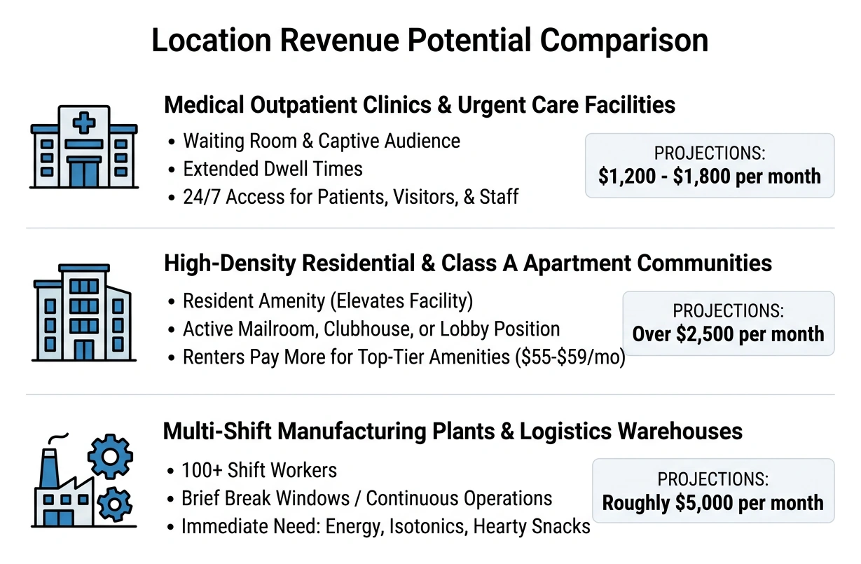 Location Revenue Potential Comparison Location Revenue Potential Comparison