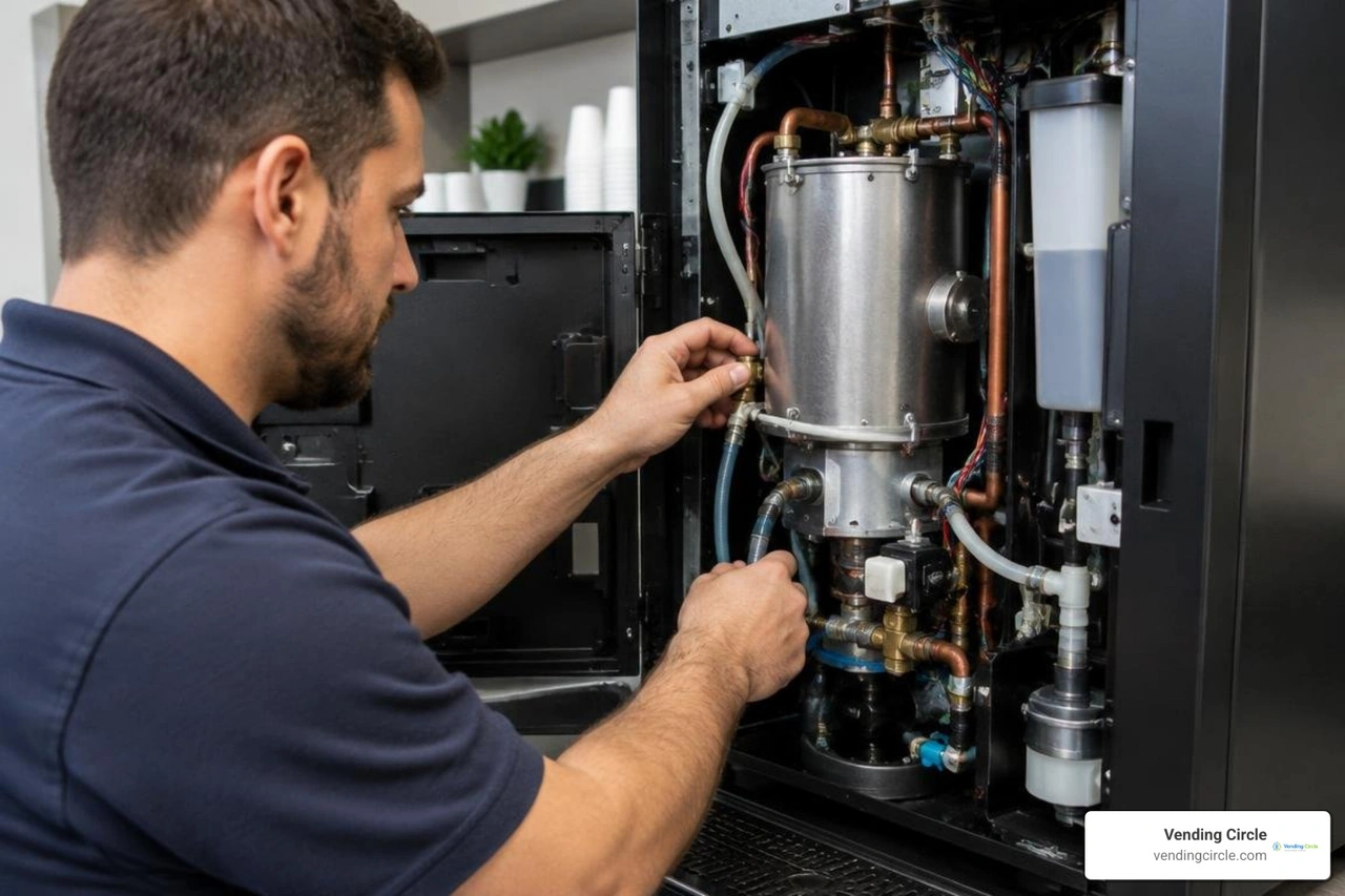 used hot drink equipment inspection and boiler check