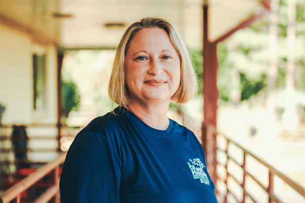 Rebekah Lewis, who earned a degree in anthropology, is the behavior director at Chimp Haven, the world’s largest chimpanzee sanctuary in Keithville, Louisiana.