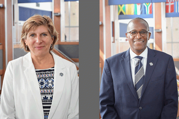 The University of New Orleans Presidential Search Committee has selected Dr. Kathy Johnson (left) and Dr. Walter Kimbrough as finalists.