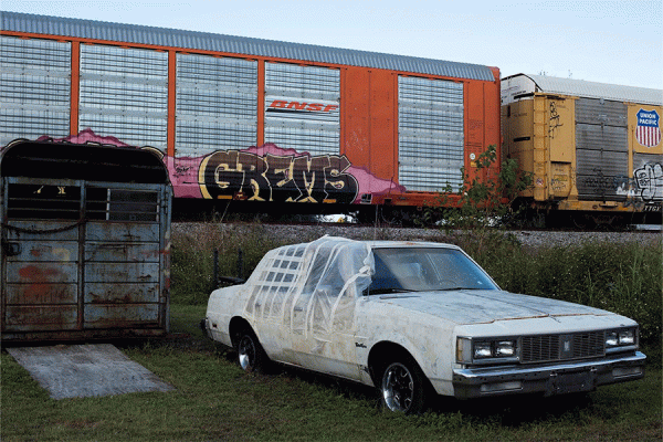 “Florida,” an archival pigment print from the series World Tour 2020 of René Merino’s thesis exhibit that opens Friday, Feb. 11, at UNO’s St. Claude Gallery.